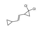 1,1-Dichloro-2-(trans-2-cyclopropylvinyl)cyclopropane Structure