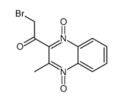 2-bromo-1-(3-methyl-4-oxido-1-oxoquinoxalin-1-ium-2-yl)ethanone Structure