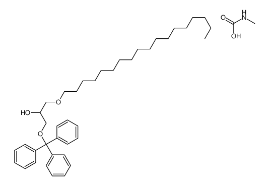 methylcarbamic acid,1-octadecoxy-3-trityloxypropan-2-ol结构式