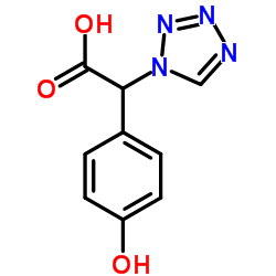 (4-Hydroxyphenyl)(1H-tetrazol-1-yl)acetic acid Structure