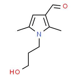 1-(3-HYDROXY-PROPYL)-2,5-DIMETHYL-1H-PYRROLE-3-CARBALDEHYDE结构式