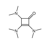 2,3,4-tris(dimethylamino)cyclobut-2-en-1-one结构式