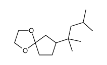 8-(2,4-dimethylpentan-2-yl)-1,4-dioxaspiro[4.4]nonane Structure