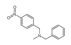 N-methyl-N-[(4-nitrophenyl)methyl]-1-phenylmethanamine Structure