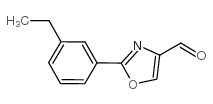 2-(3-ETHYL-PHENYL)-OXAZOLE-4-CARBALDEHYDE structure