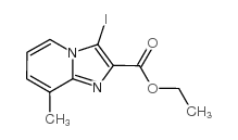 3-IODO-8-METHYL-IMIDAZO[1,2-A]PYRIDINE-2-CARBOXYLIC ACID ETHYL ESTER structure