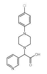 [4-(4-Chloro-phenyl)-piperazin-1-yl]-pyridin-3-yl-acetic acid Structure