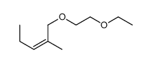 1-(2-ethoxyethoxy)-2-methylpent-2-ene Structure