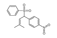 1-[1-(benzenesulfonyl)-3-methylbut-2-enyl]-4-nitrobenzene结构式