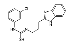 1-[3-(1H-benzimidazol-2-yl)propyl]-3-(3-chlorophenyl)thiourea Structure