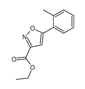 ethyl 5-(2-methylphenyl)-1,2-oxazole-3-carboxylate结构式