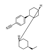 4-[trans-4-(trans-4-Ethylcyclohexyl) cyclohexyl]benzonetrile Structure