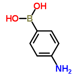 4-AMINOPHENYLBORONICACID structure