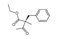 ethyl (S)-2-benzyl-2-methyl-3-oxobutyrate Structure