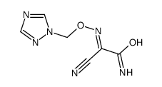 2-amino-2-oxo-N-(1,2,4-triazol-1-ylmethoxy)ethanimidoyl cyanide结构式