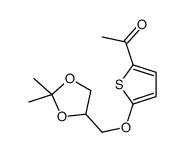 1-[5-[(2,2-dimethyl-1,3-dioxolan-4-yl)methoxy]thiophen-2-yl]ethanone Structure