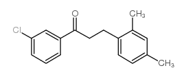 3'-CHLORO-3-(2,4-DIMETHYLPHENYL)PROPIOPHENONE结构式