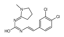 1-[2-(3,4-dichlorophenyl)ethenyl]-3-(1-methylpyrrolidin-2-ylidene)urea结构式