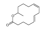 14-methyl-1-oxacyclotetradeca-6,9-dien-2-one结构式