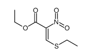 ethyl 3-ethylsulfanyl-2-nitroprop-2-enoate Structure