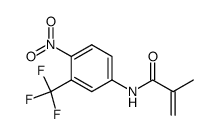 2-methyl-N-(4-nitro-3-(trifluoromethyl)phenyl)-2-propenamide Structure