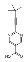 2-(3,3-dimethylbut-1-ynyl)pyrimidine-5-carboxylic acid结构式