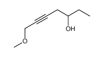 7-methoxyhept-5-yn-3-ol结构式