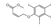 methyl (E)-4-(2,3,4,6-tetraiodophenoxy)but-2-enoate结构式