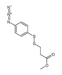 methyl 3-[(4-azidophenyl)disulfanyl]propanoate结构式