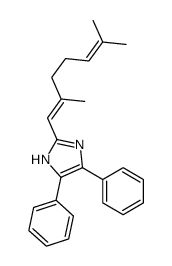 2-(2,6-dimethylhepta-1,5-dienyl)-4,5-diphenyl-1H-imidazole结构式