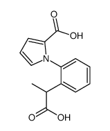 1-[2-(1-carboxyethyl)phenyl]pyrrole-2-carboxylic acid结构式