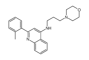 2-(2-methylphenyl)-N-(3-morpholin-4-ylpropyl)quinolin-4-amine Structure