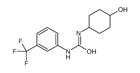 1-(4-hydroxycyclohexyl)-3-[3-(trifluoromethyl)phenyl]urea Structure