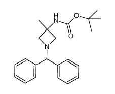 (1-benzhydryl-3-methyl-azetidin-3-yl)-carbamic acid tert-butyl ester Structure