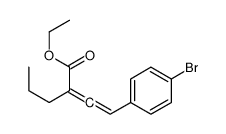 ethyl 2-[2-(4-bromophenyl)ethenylidene]pentanoate Structure