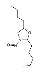 5-butyl-3-nitroso-2-pentyl-1,3-oxazolidine Structure