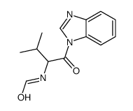 N-[1-(benzimidazol-1-yl)-3-methyl-1-oxobutan-2-yl]formamide Structure