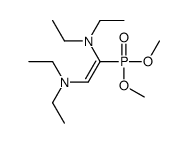 1-dimethoxyphosphoryl-N,N,N',N'-tetraethylethene-1,2-diamine结构式