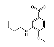 N-butyl-2-methoxy-5-nitroaniline结构式