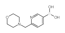 [6-(4-Morpholinylmethyl)-3-pyridinyl]boronic acid structure