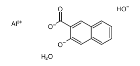 dihydroxy(3-hydroxynaphthalene-2-carboxylato-O2,O3)aluminium structure