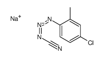 3-(4-chloro-2-methylphenyl)-1-triazene-1-carbonitrile, sodium salt Structure