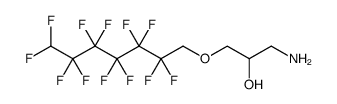 2-Propanol, 1-amino-3-[(2,2,3,3,4,4,5,5,6,6,7,7-dodecafluoroheptyl)oxy] Structure