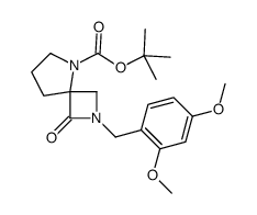 2-Methyl-2-propanyl 2-(2,4-dimethoxybenzyl)-1-oxo-2,5-diazaspiro[ 3.4]octane-5-carboxylate Structure