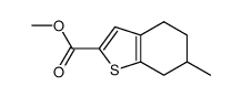 6-methyl-4,5,6,7-tetrahydro-benzo[b]thiophene-2-carboxylic acid methyl ester结构式