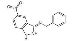 N-benzyl-5-nitro-1H-indazol-3-amine结构式