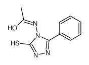 N-(3-phenyl-5-sulfanylidene-1H-1,2,4-triazol-4-yl)acetamide Structure