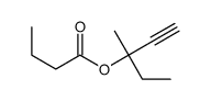 3-methylpent-1-yn-3-yl butanoate Structure