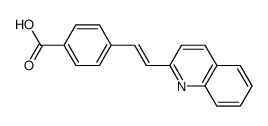 4-[(E)-2-(2-quinolinyl)ethenyl]benzoic acid Structure