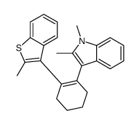 1,2-dimethyl-3-[2-(2-methyl-1-benzothiophen-3-yl)cyclohexen-1-yl]indole结构式